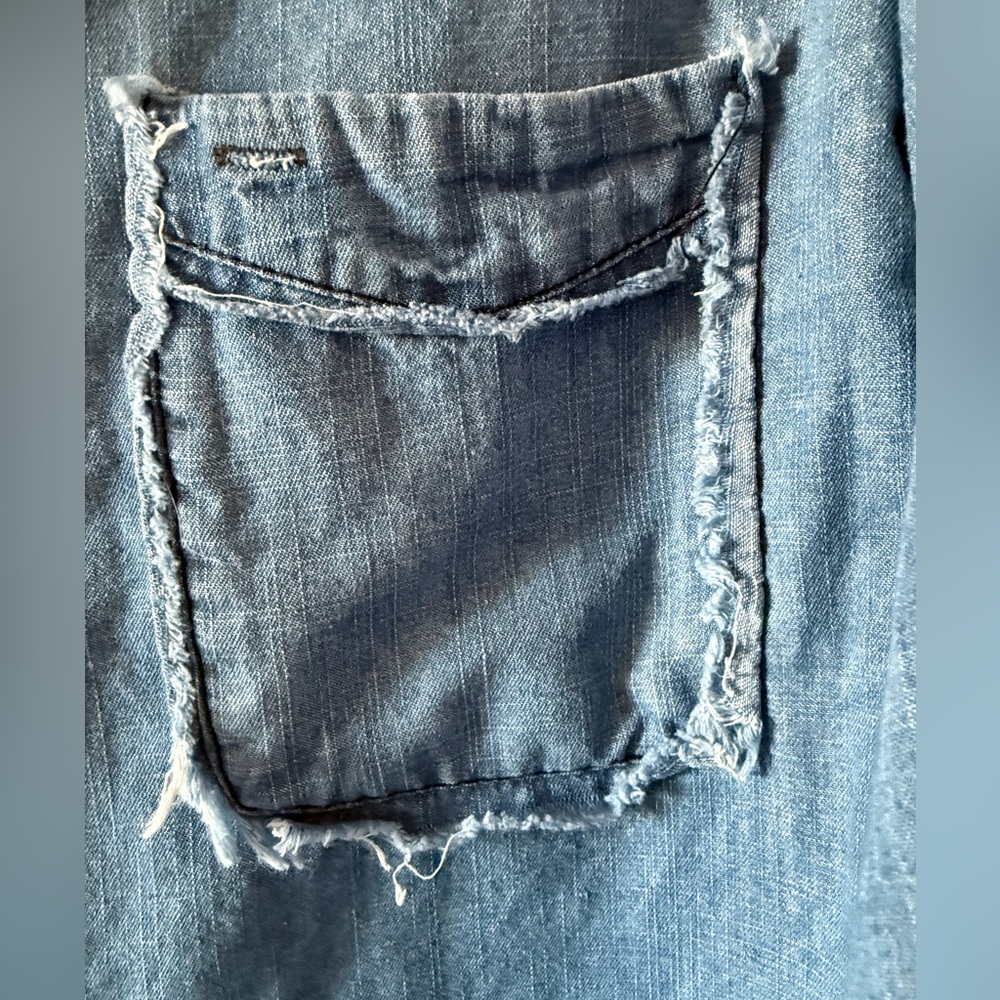 Frayed Denim Lightweight Denim - Picture 3 of 3